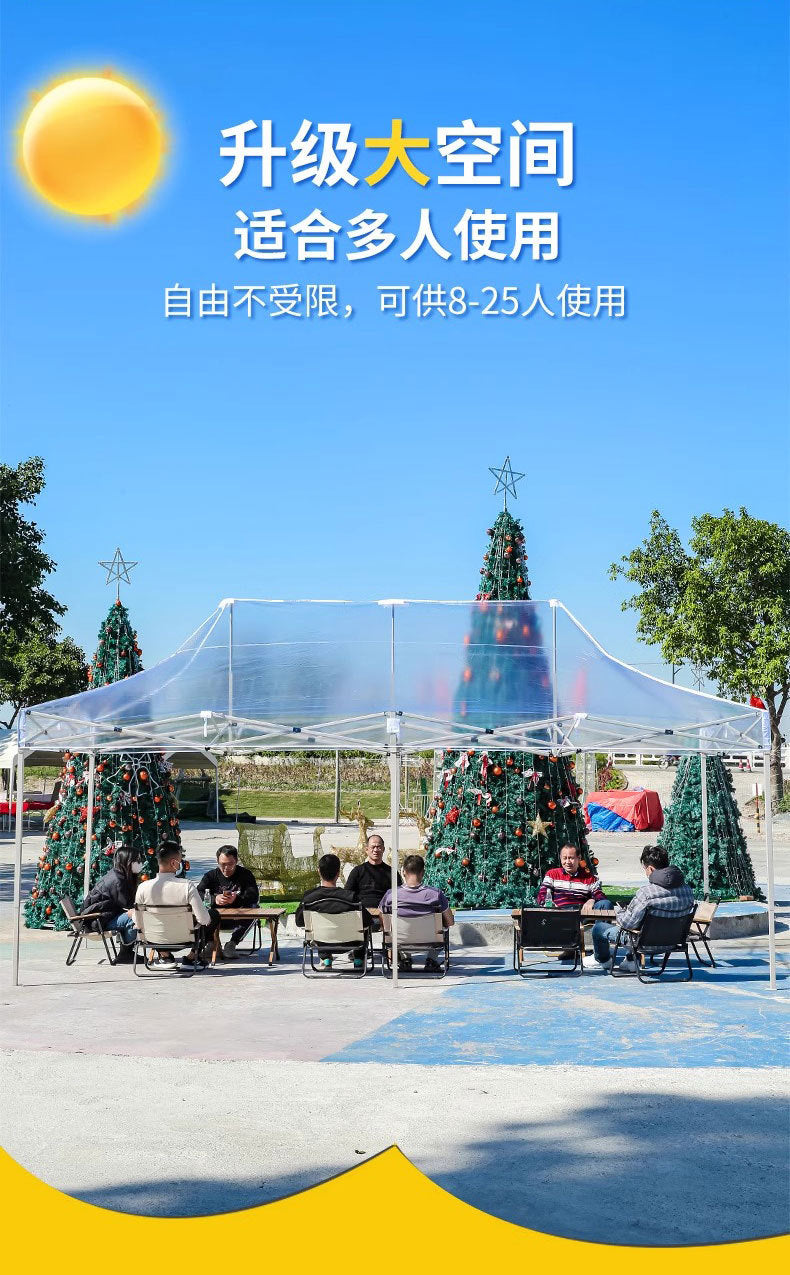 Sunroom Fully Transparent Enclosure Tent Outdoor Rainproof Windproof Balcony Awning Simple Insulation Flower Room Sunshade