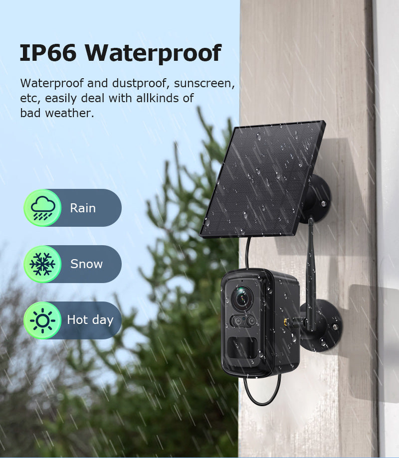 WiFi Base Station Camera Outdoor Solar Camera One-to-Four Home Use WiFi Battery Camera Set