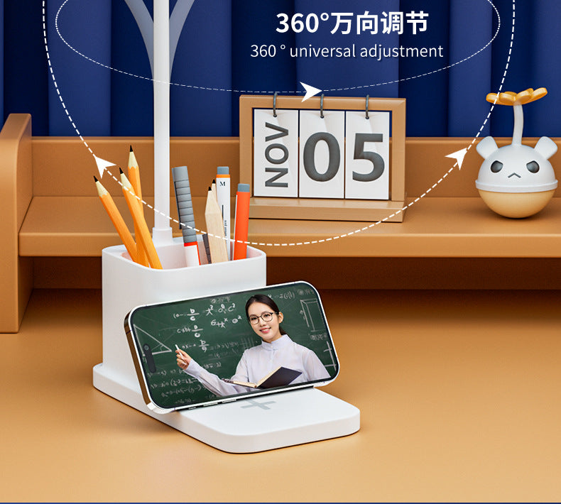 Creative Eye Protection Table Lamp Multi-Functional Two-in-One Cubby Lamp Student Dormitory Desktop Learning Table Lamp Gift Wholesale