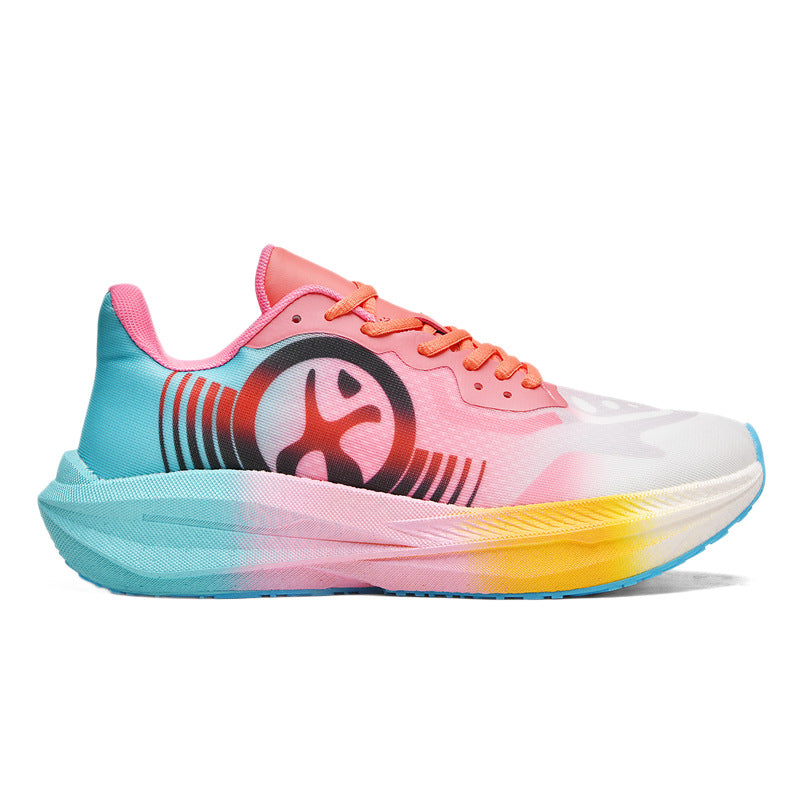 Massk New2025Carbon Plate Popcorn Bottom Running Shoes Men's Marathon Children's Sports Shoes Training Shoes