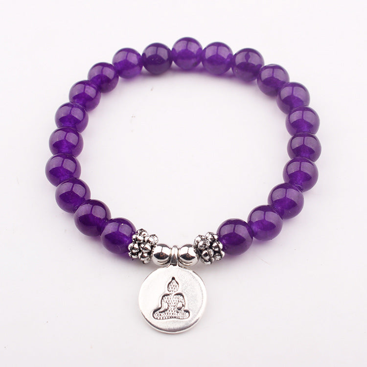 AliExpress8mm Volcanic Lava Stone Bracelet Natural Emperor Stone Couple Fashion Bracelet Factory Direct Sale