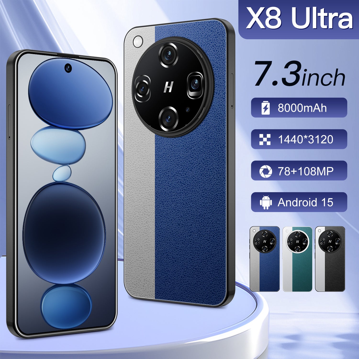 Specially designed for smartphones X8 Ultra Android Large Screen16+1T Factory Price for Mobile Phones Dried shrimp