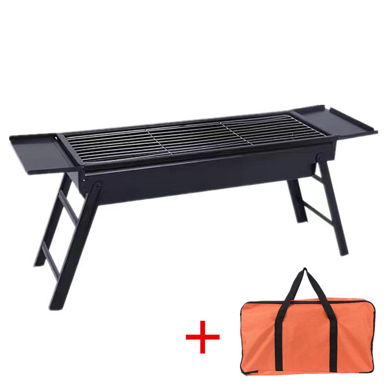 BBQ Grill Outdoor Smokeless Folding BBQ Rack Household Courtyard Charcoal Grill Portable Oven Outdoor Portable