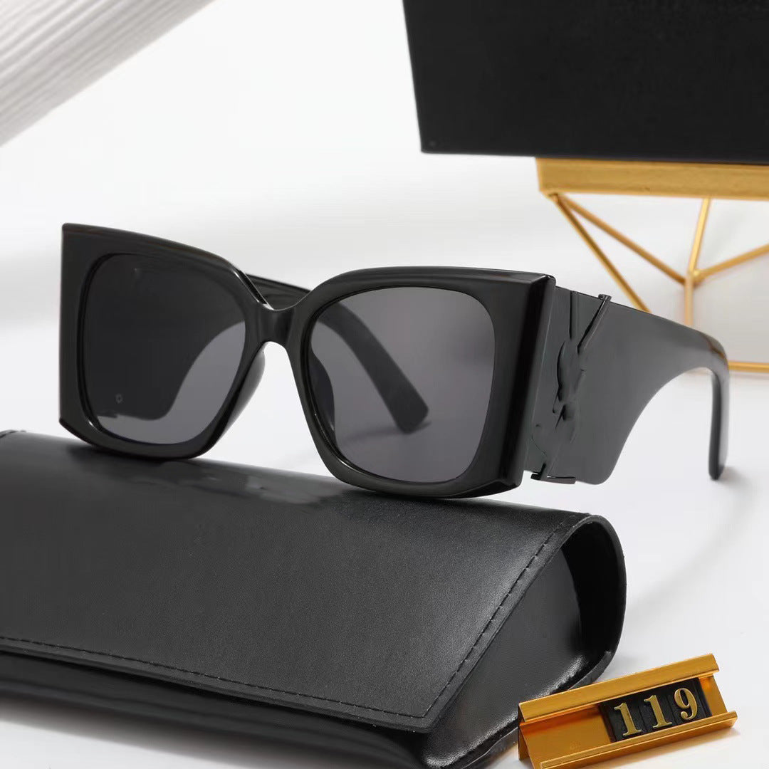 Yang Shulin's Same Style High-Quality Fashion Sunglasses Cat Eye Women's Sunglasses Sun Protection UV Protection Men's Style119