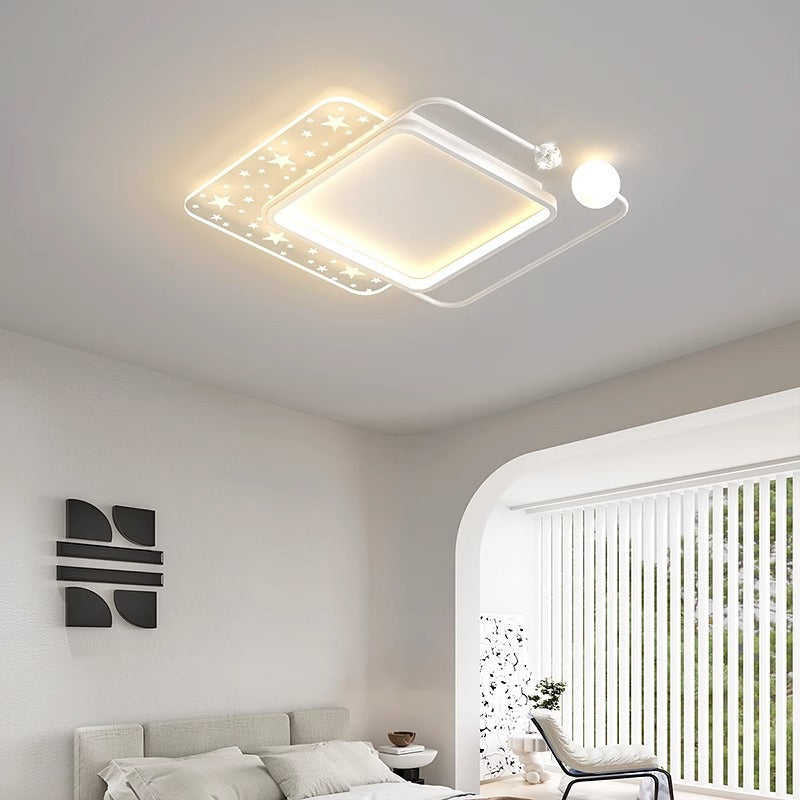 Living room lamp simple modern elegant led Starry Sky Ceiling Light Set Full House Package2025New Year's Bedroom Lamp