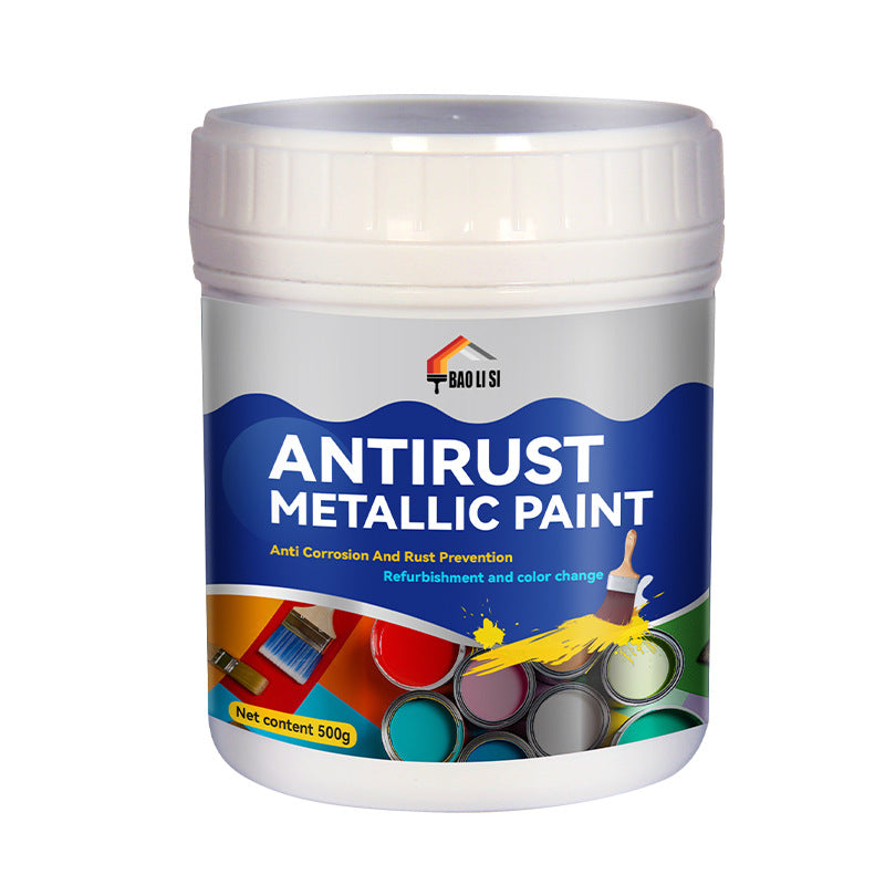 Color Metal Paint Iron Art Steel Structure Color Steel Tile Renovation Color Change Water-Based Industrial Latex Paint Anti-Rust Paint
