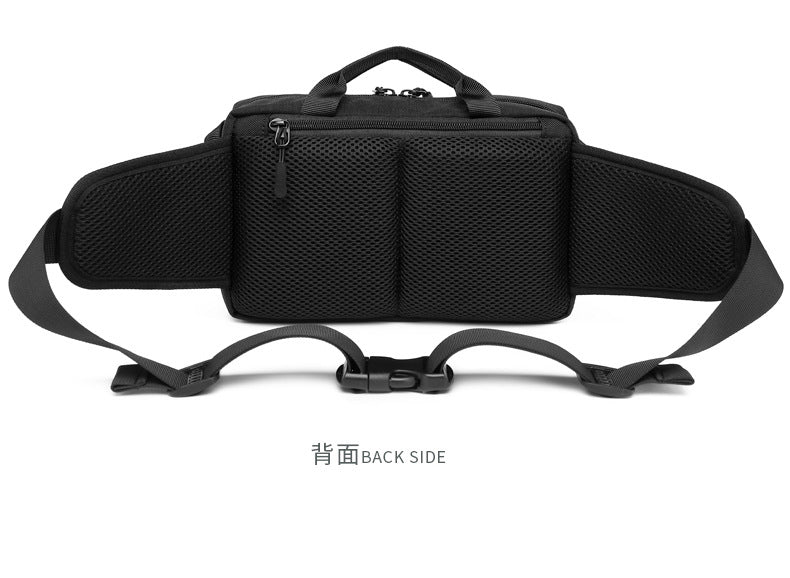 Men's Trendy Tactical Waist Bag Waterproof Small Crossbody Bag Outdoor Sports Cycling Running Lightweight Portable Bag male bag