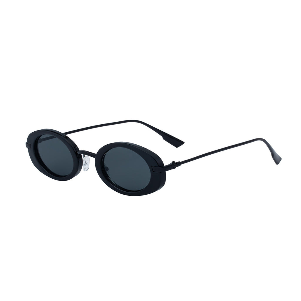 2025New European and American Fashion Oval Small Frame Sunglasses for Women, Trendy Personality Sun Protection Sunglasses Wholesale