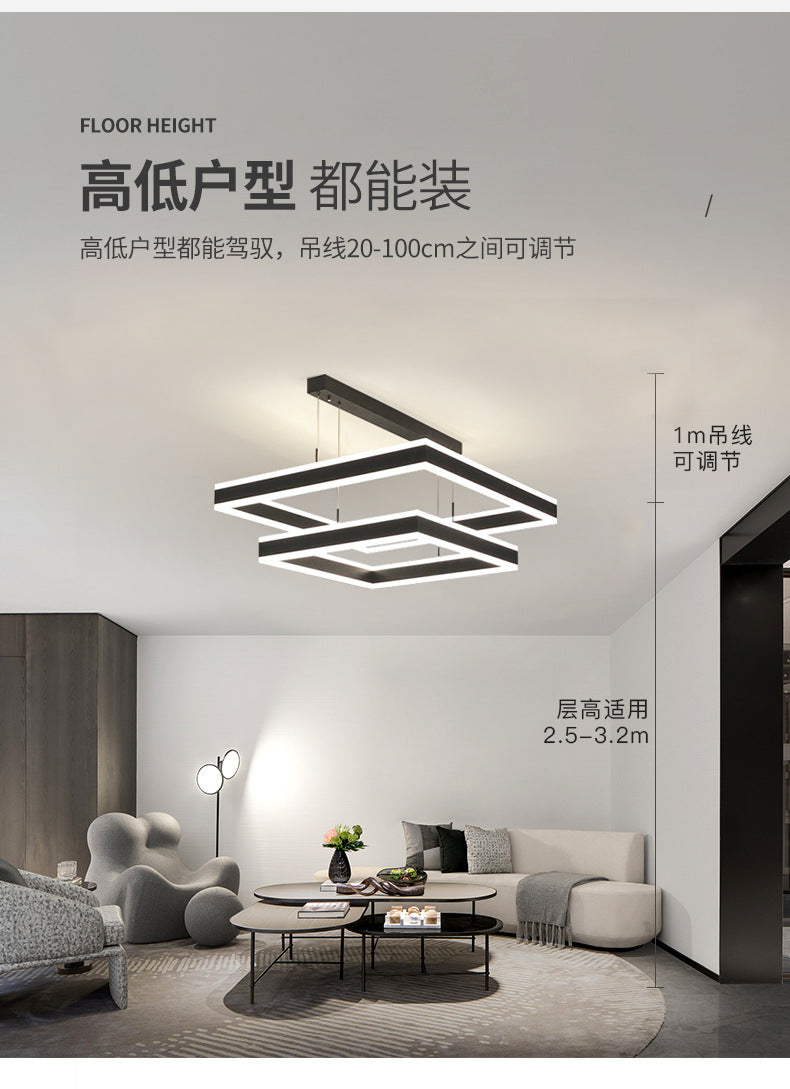 Chandelier for Living Room with High-End Feel, Main Light for Hall, Modern Minimalist Bedroom Light, Dining Room Light, Creative and Unique Design led Bar Counter Lamp