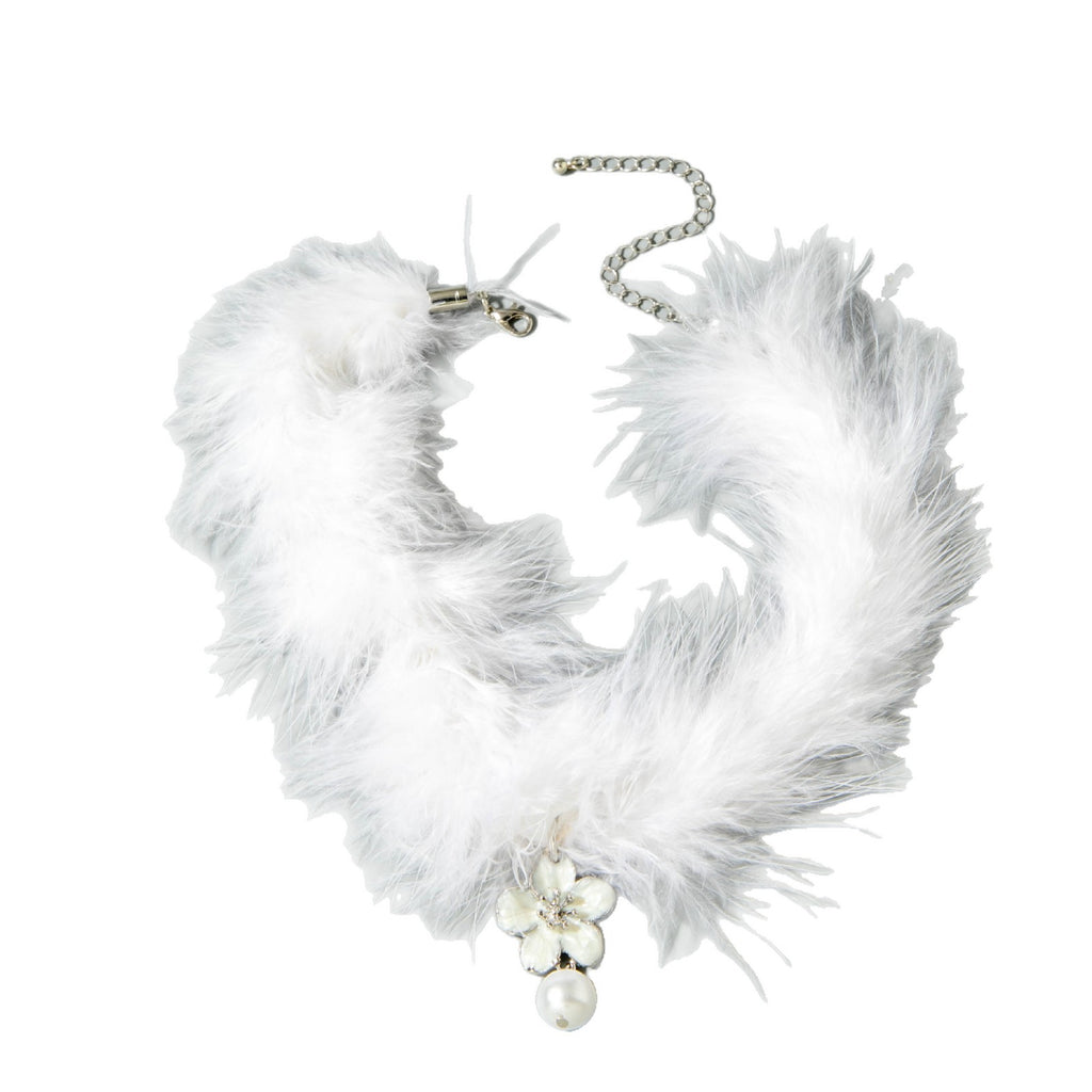 European and American Style Accessories Super Fairy Sweet Christmas Pearl Pendant Plush Necklace Light Luxury Fashion High-end Necklace Wholesale