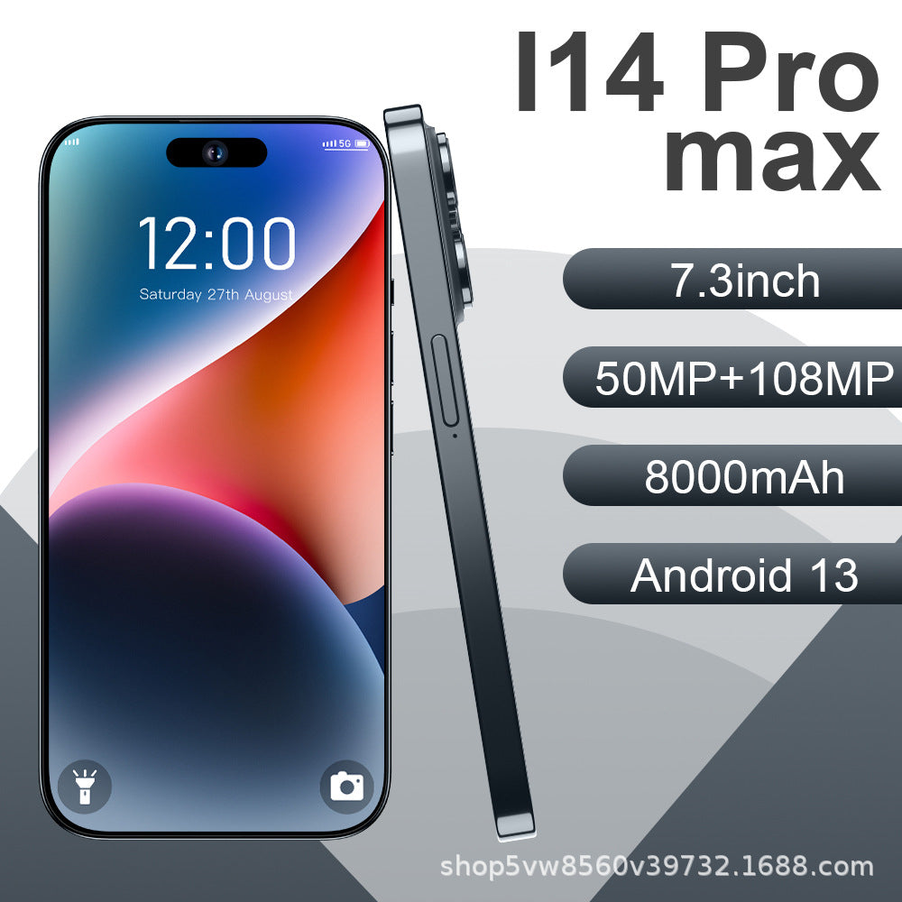 Mobile Phone i14promax7.3Large Screen16+1T Global One Smart Machine Factory Direct Delivery