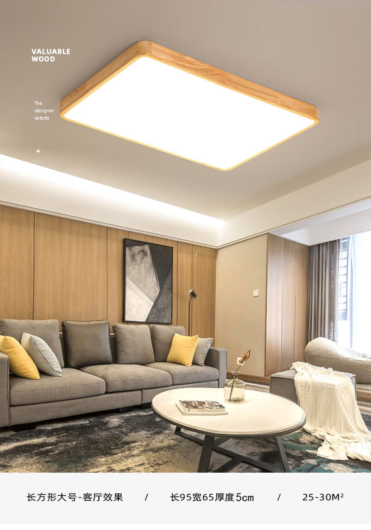 Solid Wood Bedroom Ceiling Light led Modern Simple Walnut Wood Room Lamp Creative Living Room Lamp Home Atmosphere Wholesale