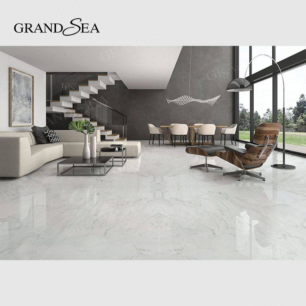 Custom 800x800 Luxury Marble Look Glazed Tile Design Carreaux De Maison Sol Non-slip Wear Resistant Matte Textured Tile