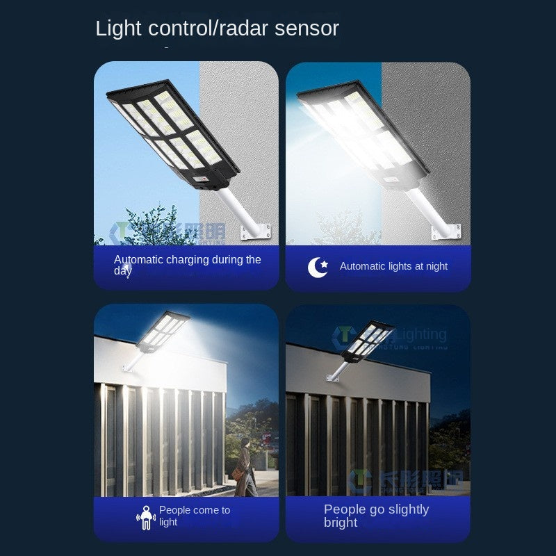 Cross-Border New High-Power Household Integrated Solar Lamp Super Bright LED Light Source IP65 Rating for Outdoor Project Street