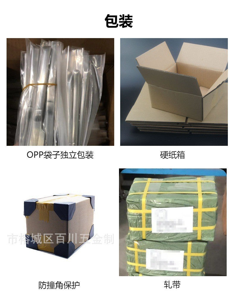 304Stainless Steel Spoon with Thickened Handle, Simple Household Knife, Fork, Spoon, Western Restaurant Supplies, Cutlery Set Wholesale