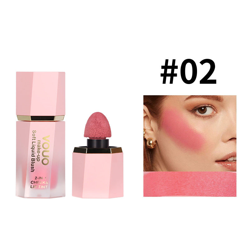 Printing logo Liquid Lip Glaze Lipstick Face Lip Cheek Multi-Functional Two-In-One Blush Four-Piece Set