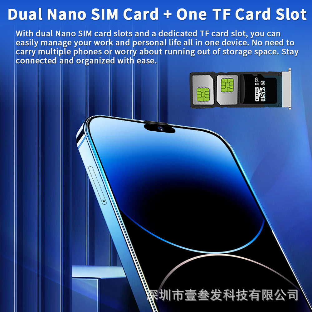 New Mobile Phone i15ProMAX2+16HD Large Screen In Stock Android Smartphones Bestsellers