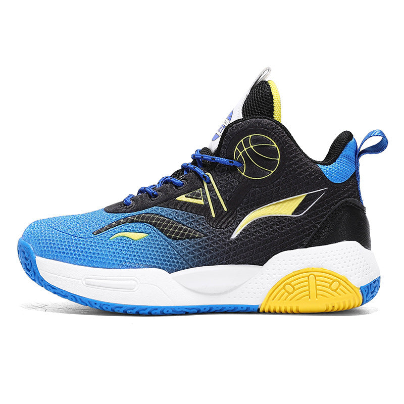 Boys' Casual Fashion Trendy Children's Shoes Non-Slip Wear-Resistant Sports Shoes for Elementary School Students Training Multi-Color Basketball Shoes