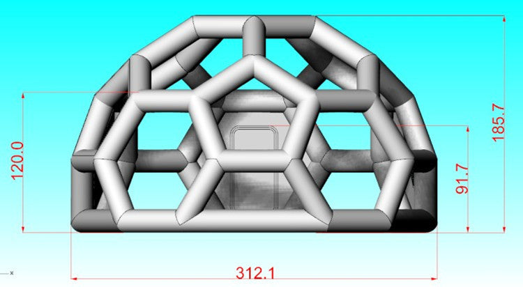 Outdoor Double-Layer Transparent Bubble Tent Rooftop Dining Inflatable Starry Sky Homestay Hotel Villa Restaurant Mongolian Yurt