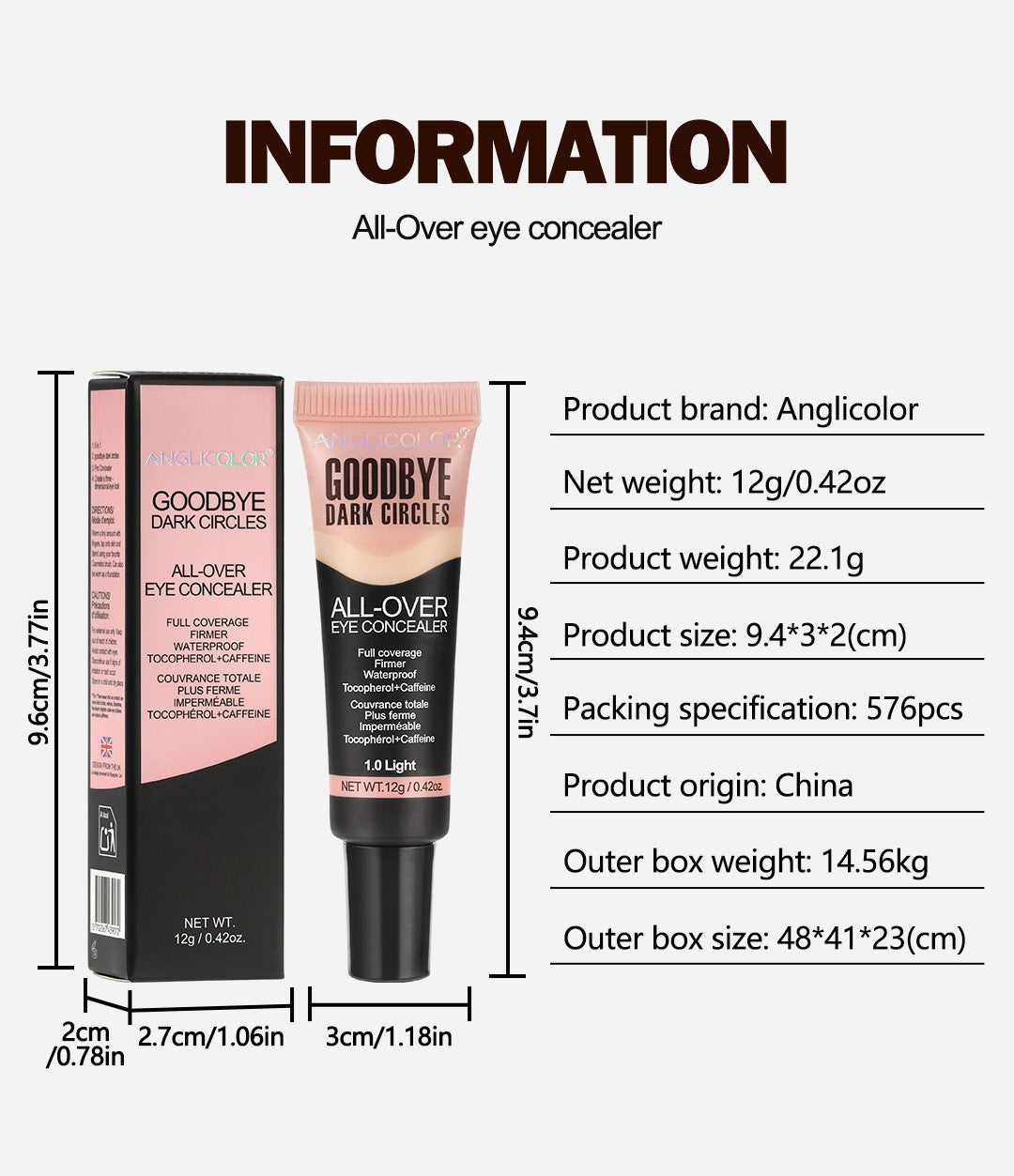 Bestselling Concealer Liquid Covers Facial Acne Marks, Blemishes, Spots, Dark Circles, Non-Cakey, Smooth Application, Concealing and Brightening Liquid