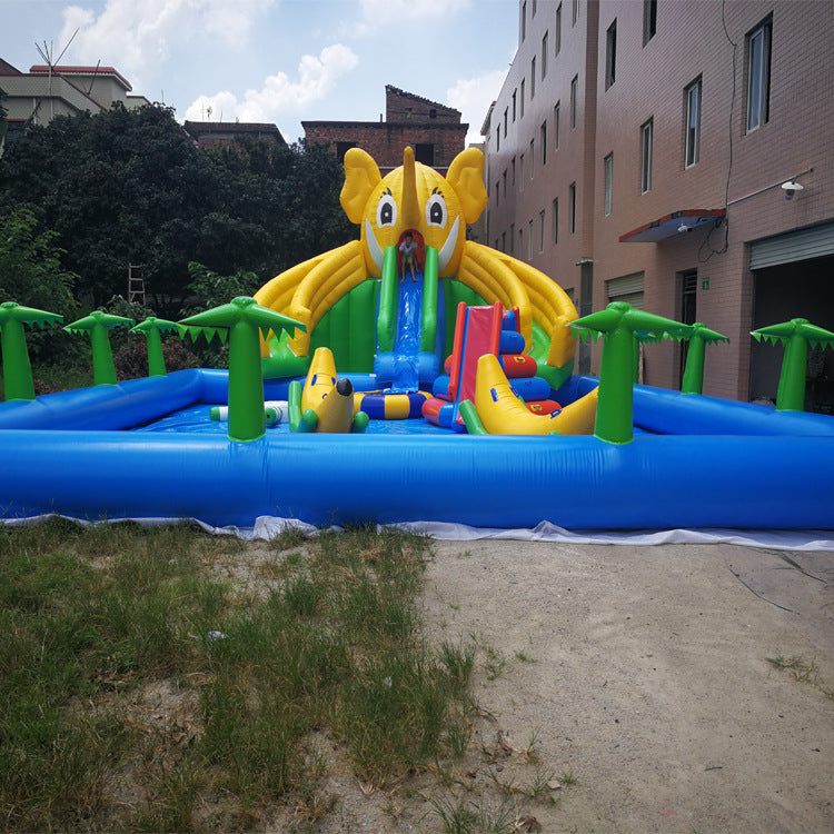 Inflatable Castle Children's Playground Water Pool Slide Manufacturer Ice and Snow World Inflatable Swimming Pool Water Park