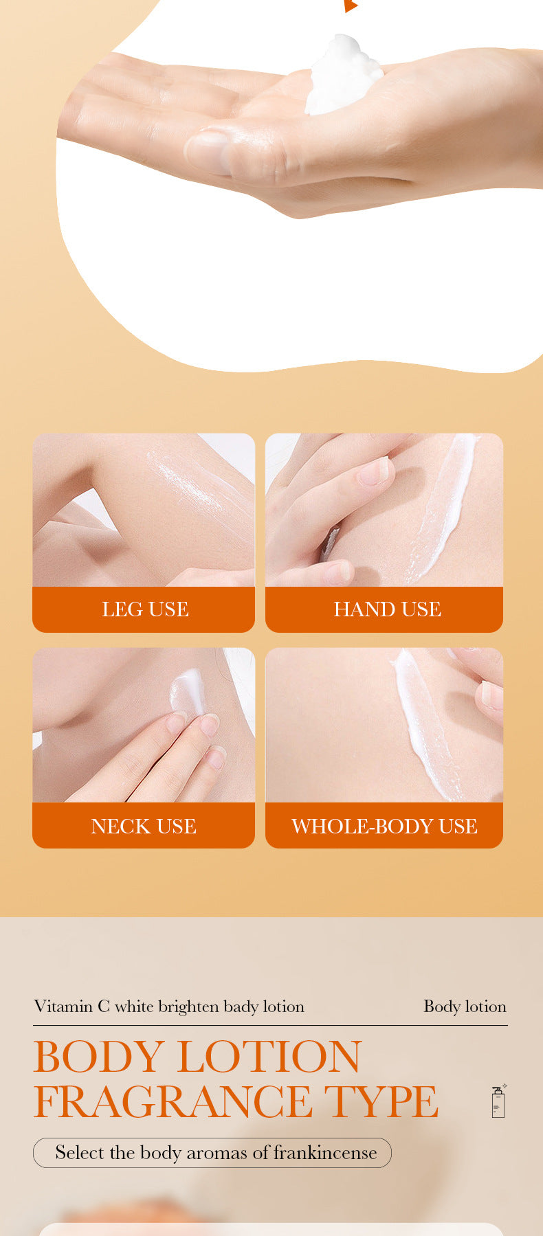 Full English VC Whitening Body Lotion BIOAOUA Vitamin C Brightening, Hydrating, Moisturizing, Skin Care,  Wholesale