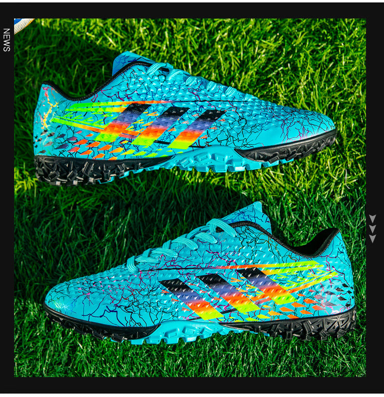 New professional football shoes for men and women AG Spike TF Broken Nail Youth Student Grassland Competition Training Shoes