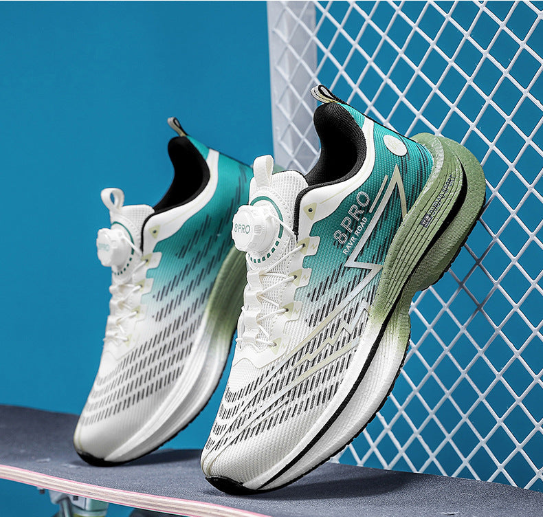 2025New8pro Full Palm Carbon Plate Racing Shock Absorption Running Shoes Men and Women Couples Rotating Buckle Youth Shoes Sports