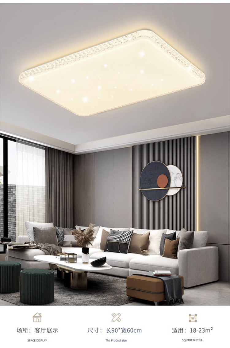 2025New led Ceiling Lamp Living Room Large Lamp Fashion Lighting Simple Modern Light Luxury Imitation Crystal Bedroom Lamp