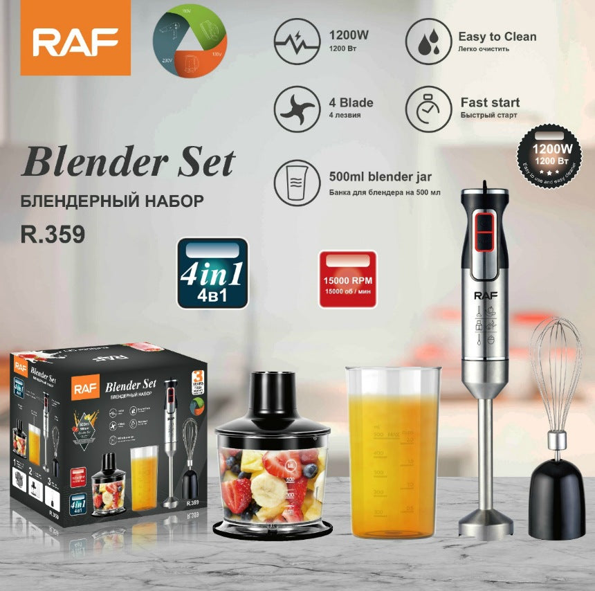 RAF EU Standard Electric Meat Grinder Mixer 4-in-1 Baby Food Processor Multi-Functional Kitchen Juicer R359