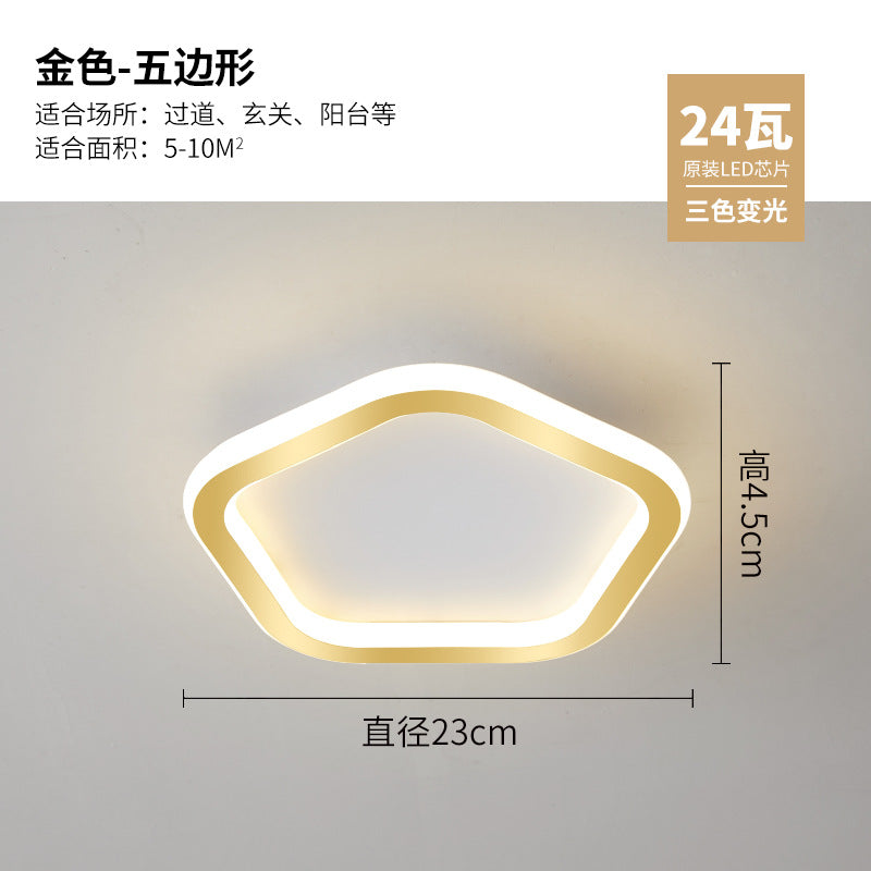 Nordic Corridor Entrance Hallway Light Simple Modern Creative Cloakroom Light led Balcony Small Ceiling Light Fixture