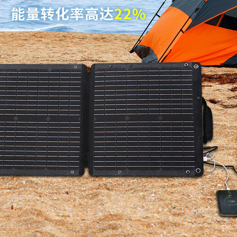 Solar Folding Bag30W60W100W Portable Solar Charging Board Camping Solar Charging Bag Power Supply