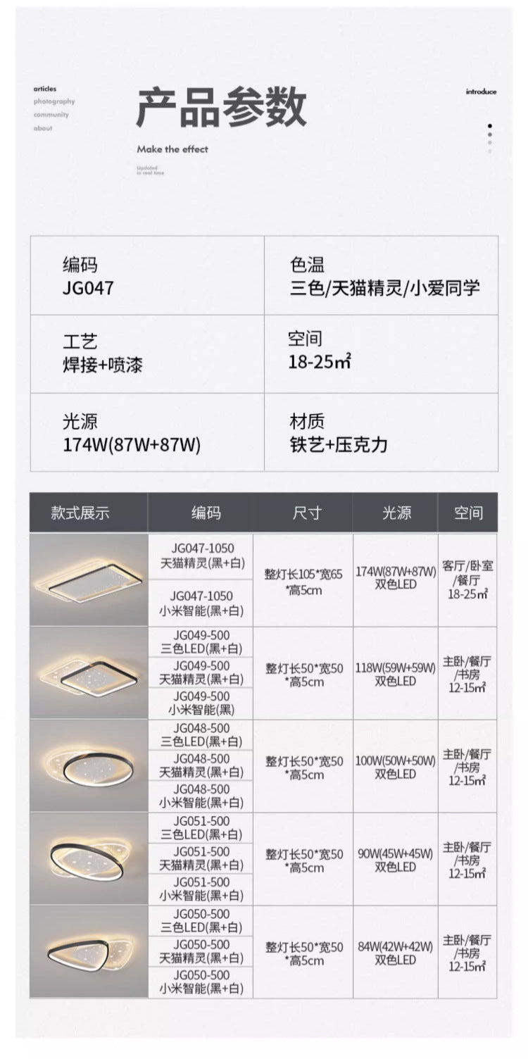 Living Room Light Full House Package Lighting Modern Minimalist Style Living Room Light Creative Bedroom Light Ceiling Light Zhongshan Lighting