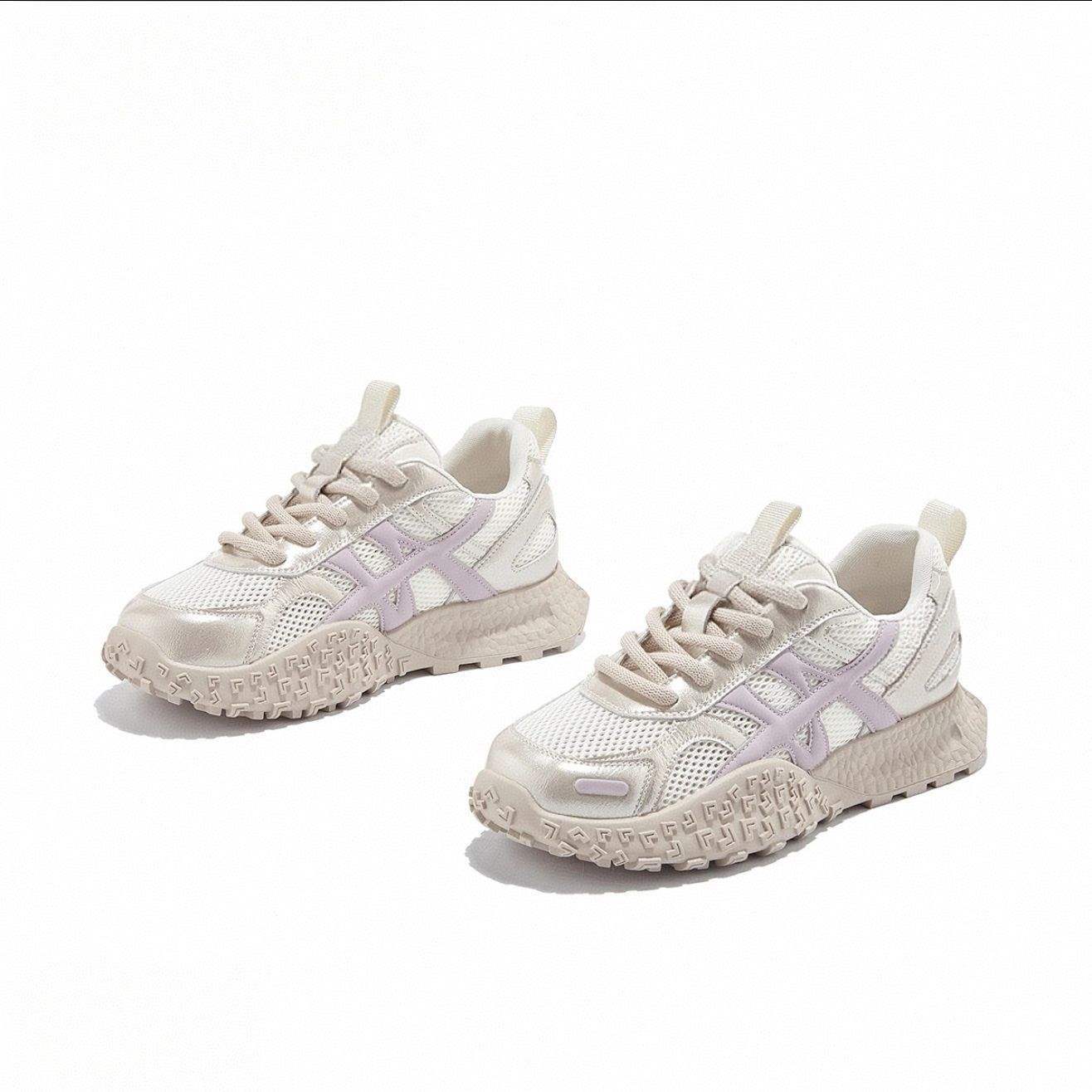 2025Mesh De Xun Summer New Fashion Casual Forrest Gump Shoes Breathable Sneakers Lightweight Thick Sole