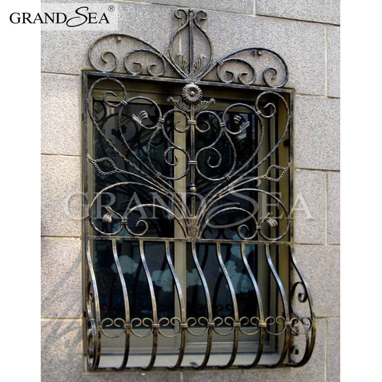 2020 Latest Iron Window Grill Stainless Steel Burglar Proof Design