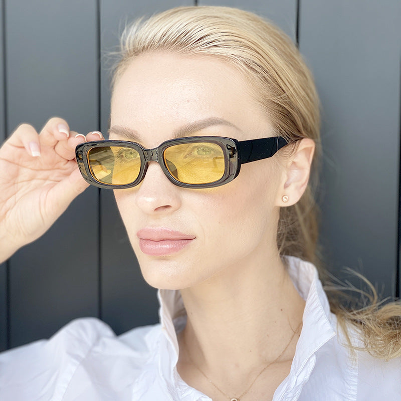 Vintage Cat Eye Sunglasses for Women Fashion Trend Oval Small Frame Sunglasses Sun Protection Glasses sunglasses