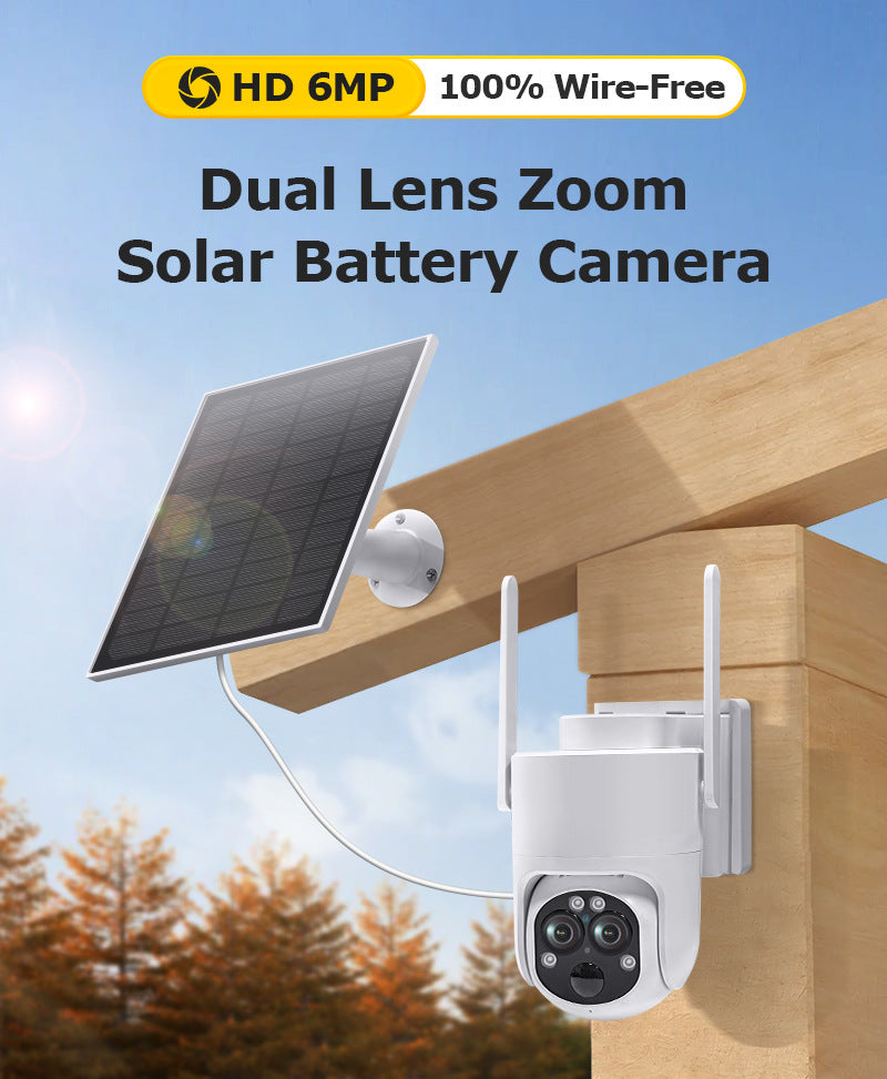 Exclusive Supply4G Solar Camera Outdoor Binocular Dome Camera 12High Zoom Low Power Consumption Manufacturer Direct Wholesale
