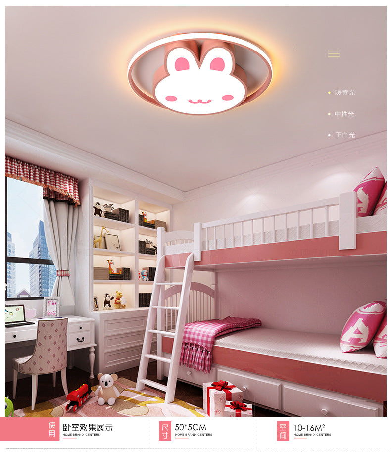 Children's Lamp Eye Protection Cartoon led Ceiling Lamp Boys Girls Kindergarten Lamp Iron Art Room Bedroom Lamp Wholesale