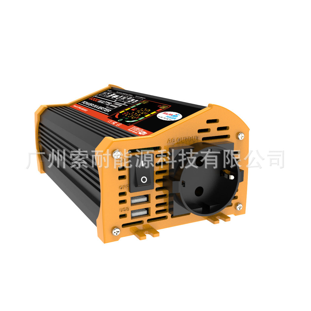 Vehicle Inverter500W 12V Turn110V 220V Smart Display car power inverter
