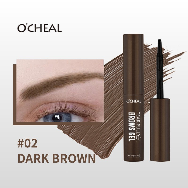 Ouqianya Peel-off Eyebrow Dye Cream Waterproof Sweatproof Long-lasting 3D One-line Eyebrow Packaging