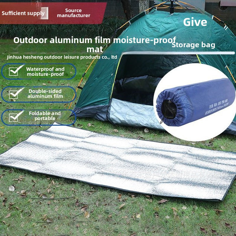 Source Manufacturer Outdoor Moisture-Proof Mat Picnic Mat Wholesale Pearl Cotton Coated Aluminum Film Double-Sided Aluminum Film Mat Camping Mat