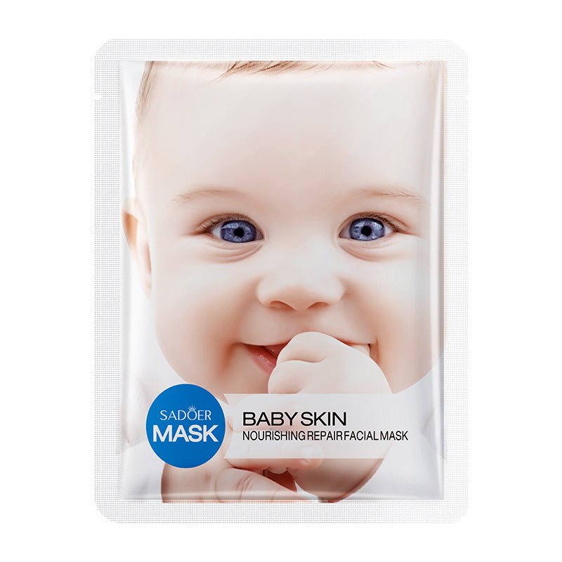 Baby Face Mask25g SADOER Moisturizing, hydrating, skin-smoothing facial mask sheets for cross-border foreign trade wholesale