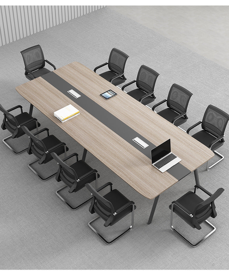 Conference Table Long Table Simple Modern Meeting Room Table and Chair Set Small Negotiation Training Table Long Office Desk Furniture