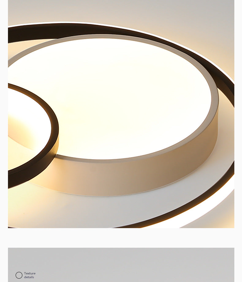 Nordic Bedroom Light Modern Minimalist led Ceiling Lamp Round Creative Room Lamp Iron Art Living Room Lamp Zhongshan Lighting