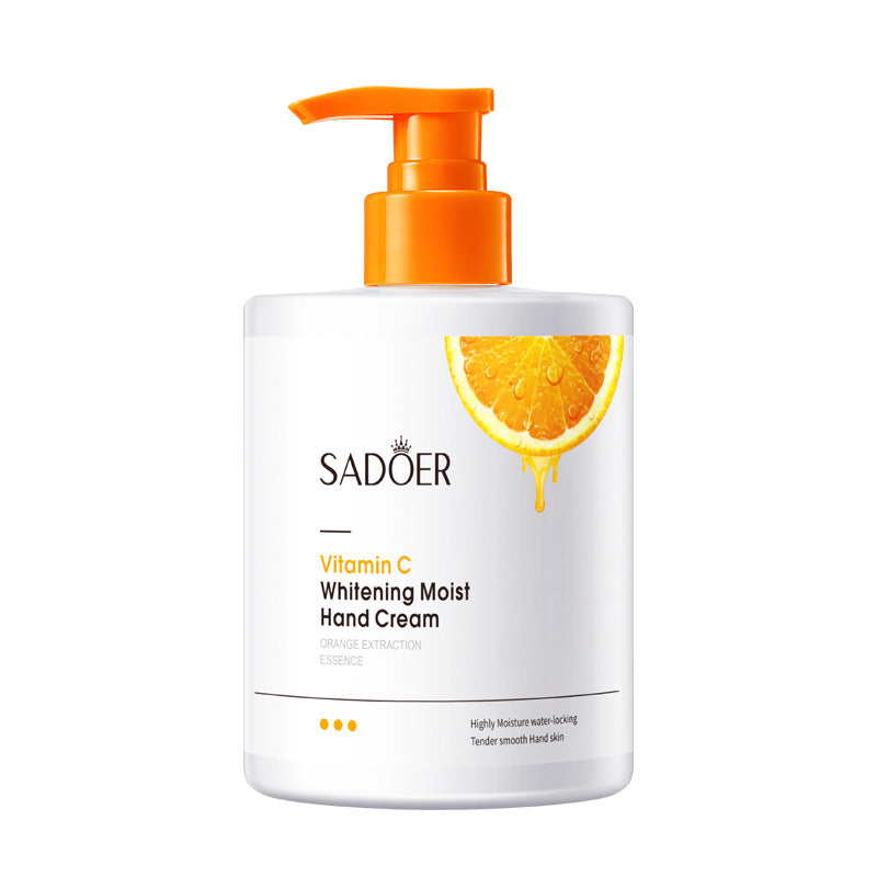 Pump Head Hand Cream450g SADOER Vitamin C Aloe Vera Whitening Large Capacity Cross-Border Wholesale