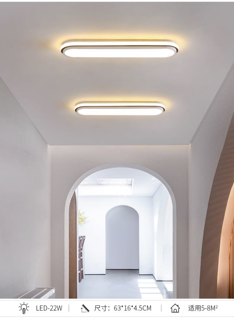 Simple and Modern led Ceiling Light Strip Shape Lamp for Training Room Classroom Gym Car Beauty Lighting Fixture