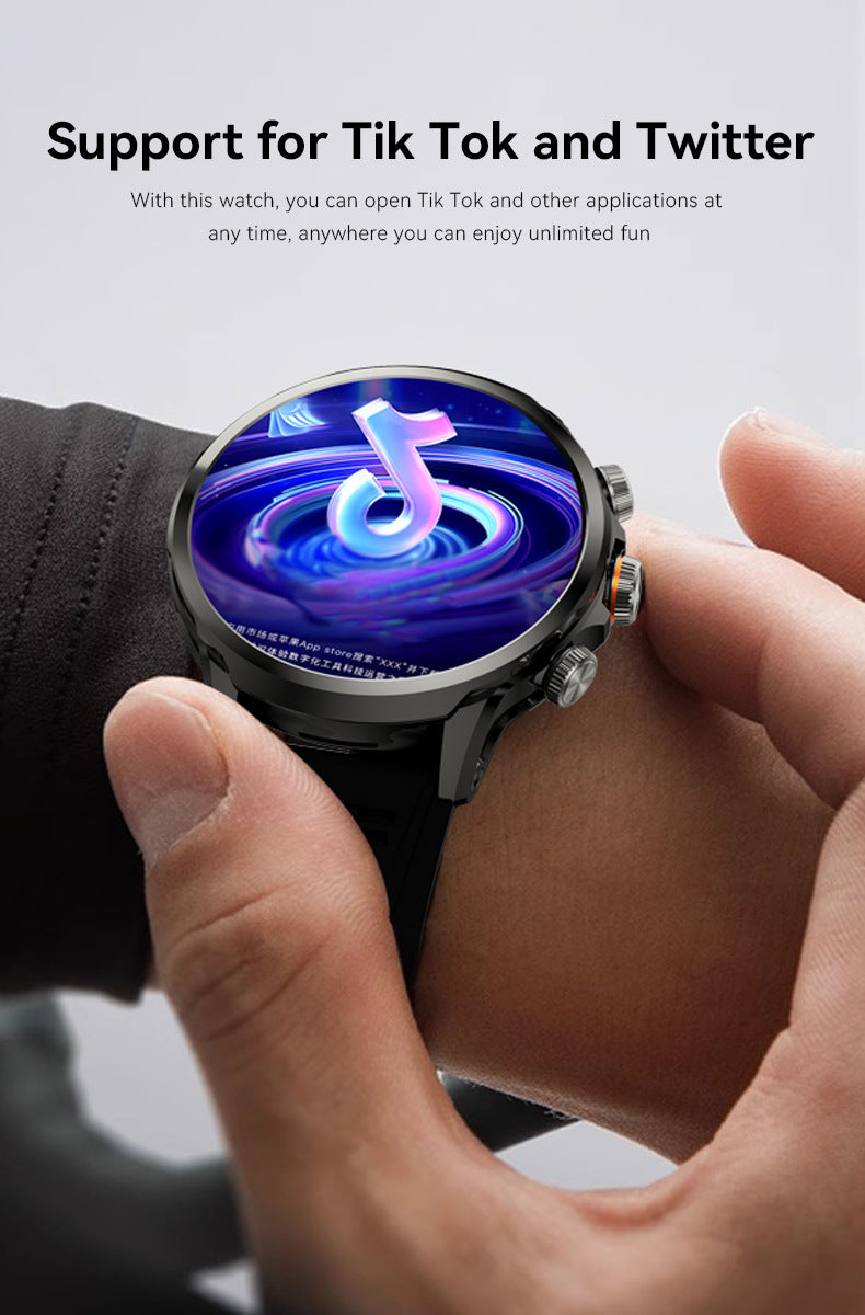 H18 Pro Smart Watch5G SIM Card Global Communication Google APP Download Rotating Camera Video Call Photo