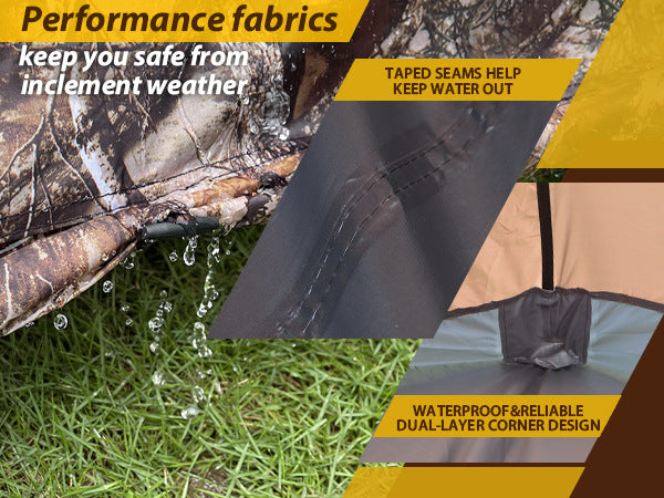 Jituo Camping Tent Canopy3-4Double-layer Winter and Summer Dual-use Tent Portable Four-season Tent Outdoor Rainproof