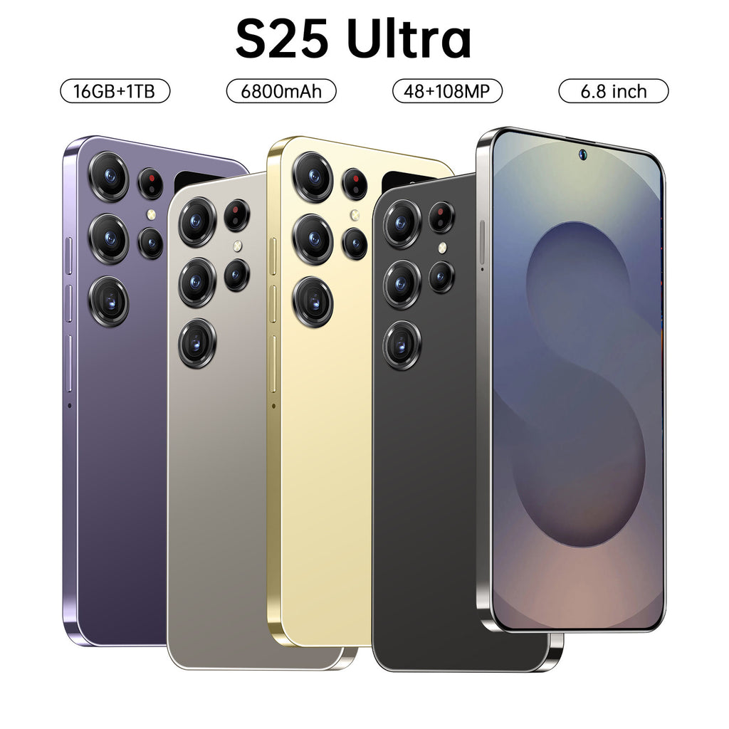 Hot-Selling Mobile Phone S25 Ultra Android Smartphone16+1TB Hot-selling Secondary Screen TK Mobile Phone