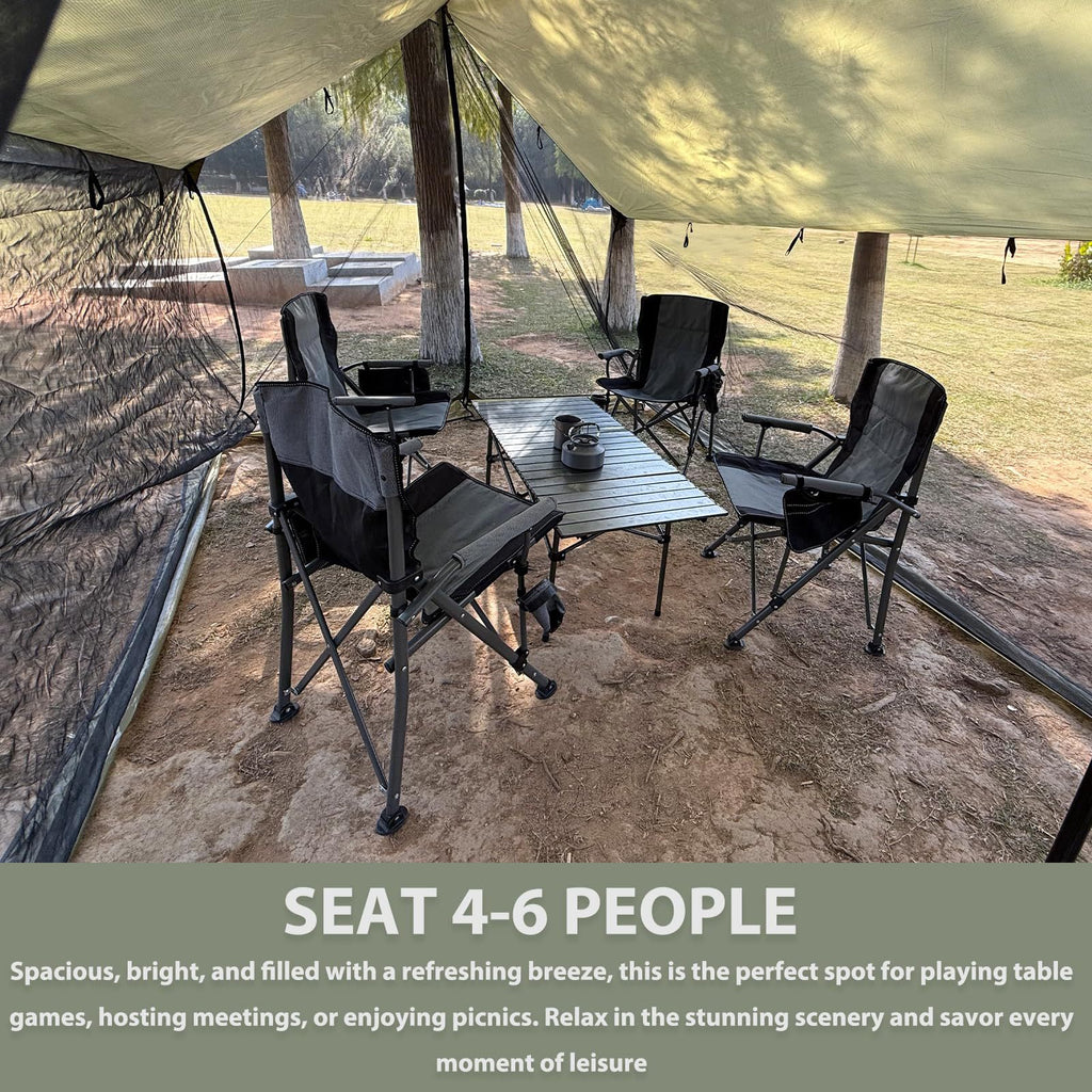 New Canopy Tent Outdoor Camping Picnic Sunshade Rainproof Mosquito-proof Camping Canopy Large Space